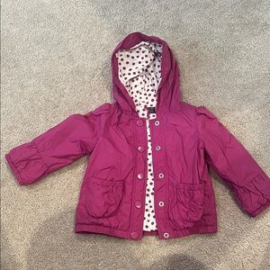 GAP Kids Magenta Hooded Raincoat